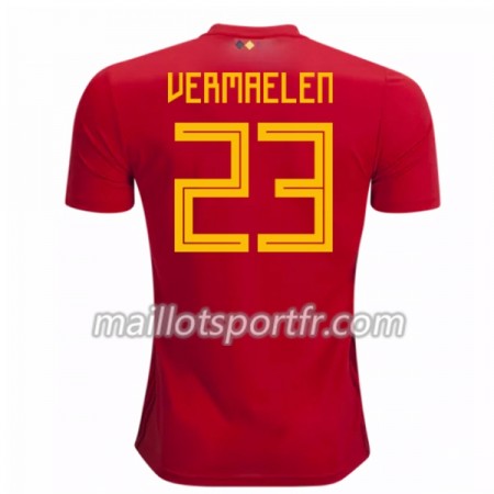 Maillot de Foot Belgique Vermaelen 23 Domicile Coupe du monde 2018